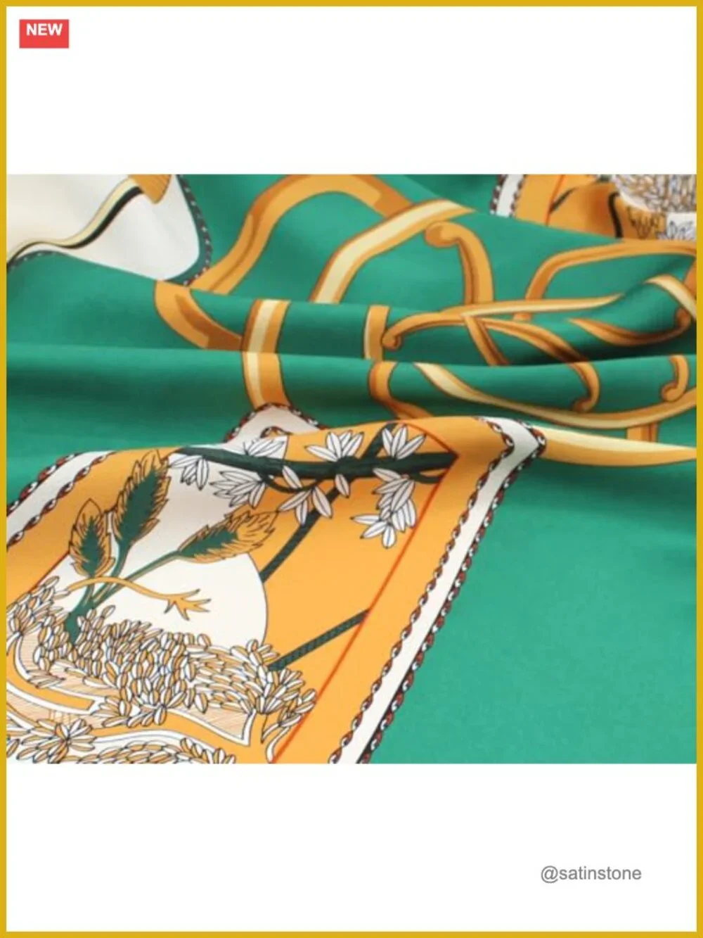 100% Mulberry Silk Scarf 35